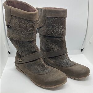 Merrell Haven Pull-on Brown Embossed Winter Boots